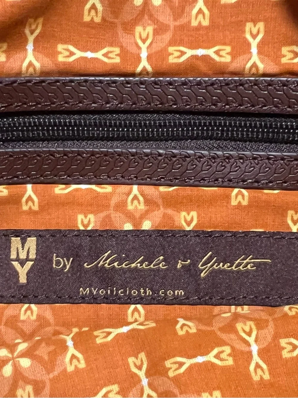 MY by Michele & Yvette‎ Patterned Orange Crossbody Bag